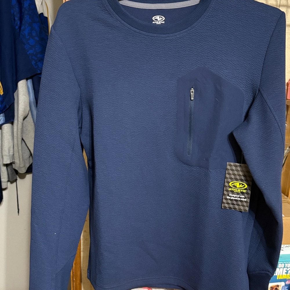 Athletic Works Blue Long Sleeve Shirt